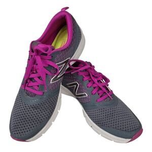 New Balance Women’s 711 Mesh Cross Training Shoes Gray Purple Lace Up Size 10